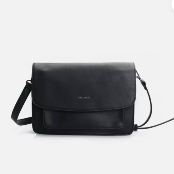 New! Pixie Mood Zoe Crossbody Bag Purse in Black Vegan Leather - Picture 4 of 13